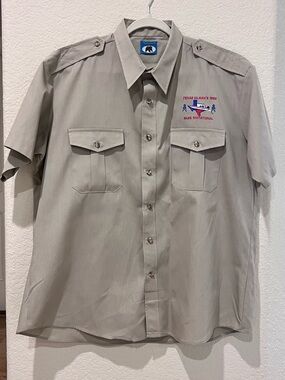 Vintage Bear Back Button-Up Shirt | Texas Oilman’s 1992 Bass Invitational| XXL?